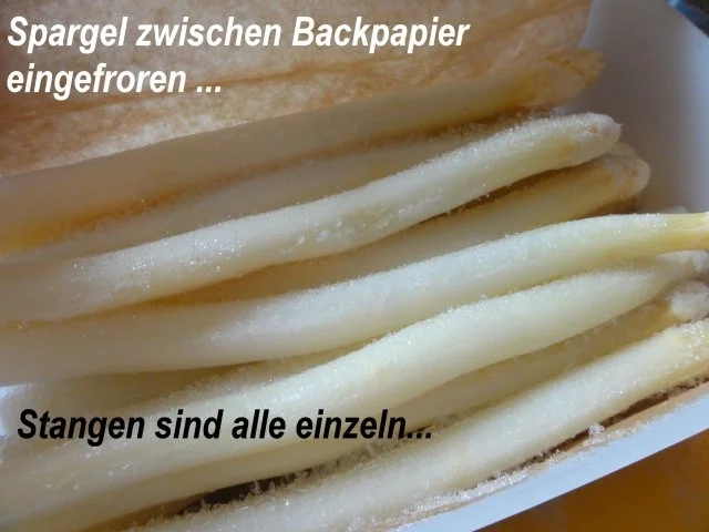 Gemüse:   TK - SPARGEL mit Butter - Rezept - Bild Nr. 2