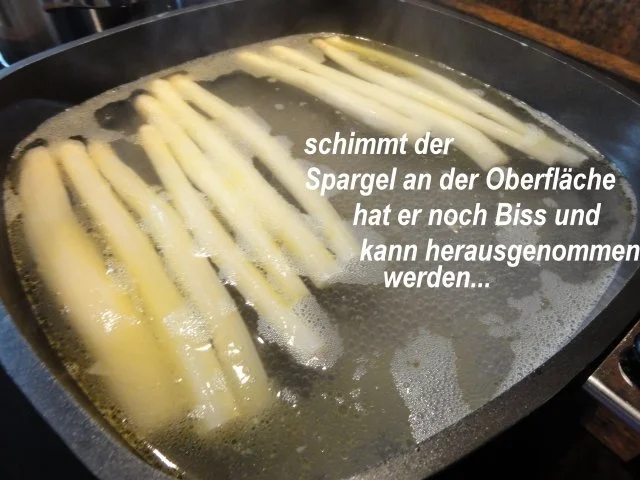 Gemüse:   TK - SPARGEL mit Butter - Rezept - Bild Nr. 4