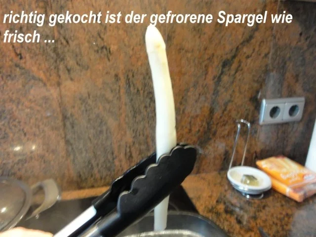 Gemüse:   TK - SPARGEL mit Butter - Rezept - Bild Nr. 5