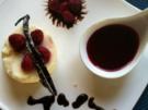 Grieß-Flammeri mit Himbeersoße .. und einem Geist ;-)).. - Rezept
