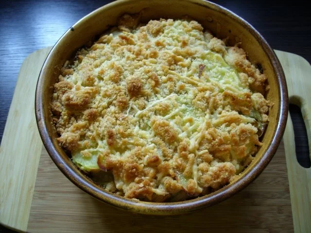 Rezept: Kartoffel - Lauch - Auflauf mit Lachs Bild Nr. 2 Kartoffel - Lauch - Auflauf mit Lachs - Rezept - Bild Nr. 2