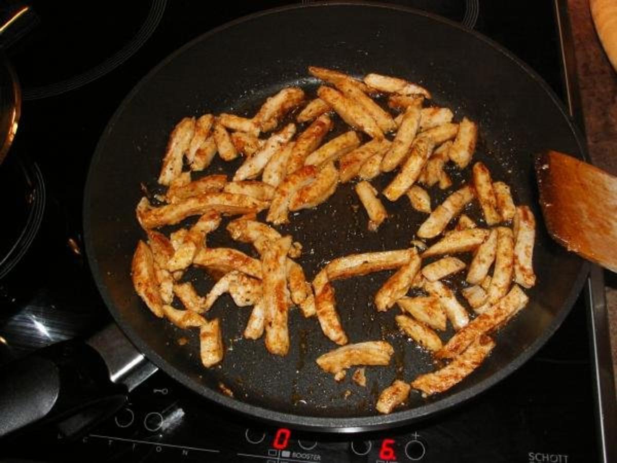 Hähnchen Geschnetzeltes mit Reis - Rezept - kochbar.de