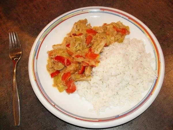 Rezept: Hähnchen Geschnetzeltes mit Reis Bild Nr. 7 Hähnchen Geschnetzeltes mit Reis - Rezept - Bild Nr. 7