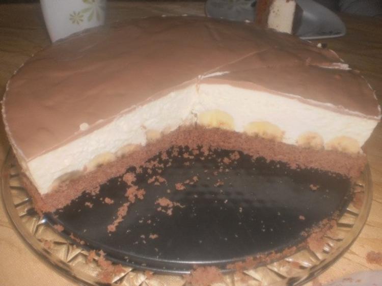 Bananen Schoko Torte mit Vanillinpuddingcreme - einfach - von gabi-63