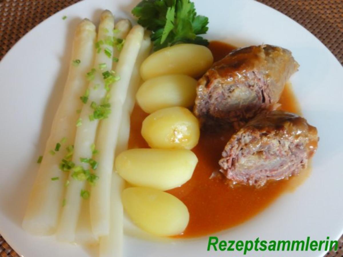 Fleisch:    RINDERROULADEN an Wildsauce - Rezept