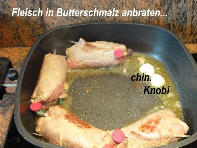 Fleisch:    RINDERROULADEN an Wildsauce - Rezept - Bild Nr. 5