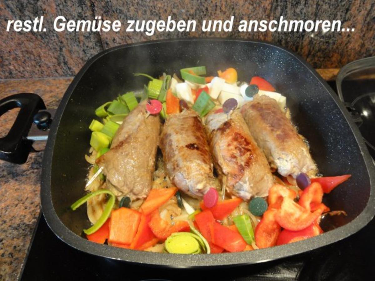 Fleisch:    RINDERROULADEN an Wildsauce - Rezept - Bild Nr. 7