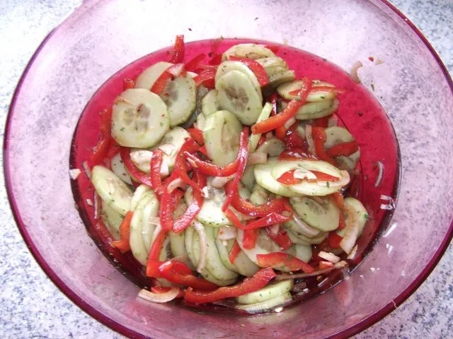 Rezept: Gurkensalat 3 Dieter´s Art Gurkensalat 3 Dieter´s Art - Rezept