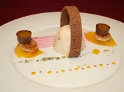 Pecannussparfait mit Safranorangen und Gebäck - Rezept