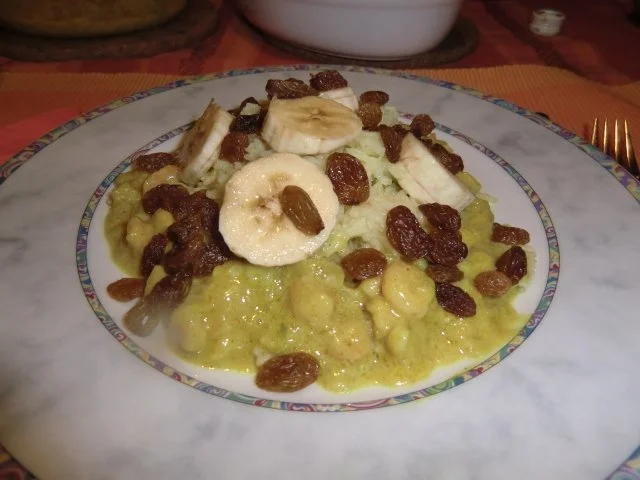 Rezept: Krabben Curry mit Reis Krabben Curry mit Reis - Rezept