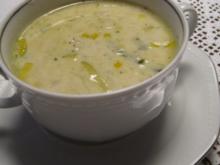 Käsesuppe mit Hackfleisch - Rezept