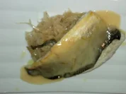 Wolfbarsch | Sauerkraut | Weiße Schokolade | Beurre blanc de verjus - Rezept