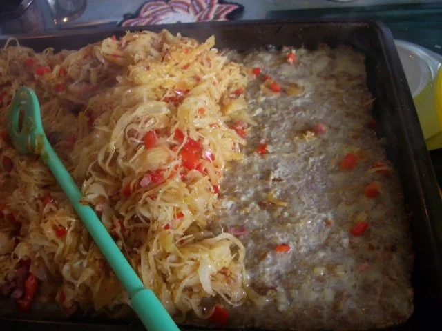 Hackfleischkuchen mit Sauerkrautdecke - Rezept - Bild Nr. 11
