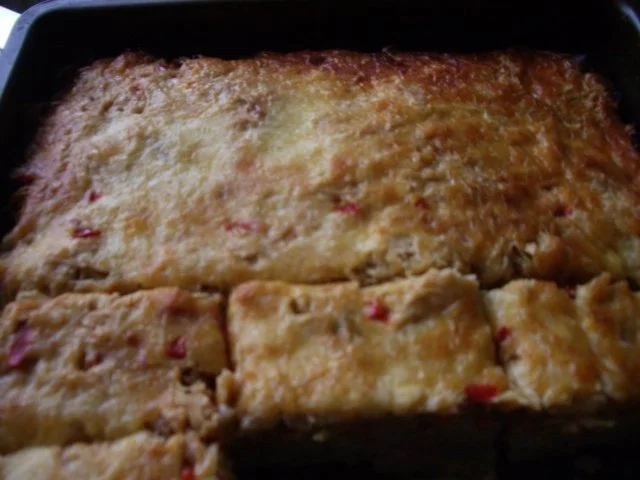 Hackfleischkuchen mit Sauerkrautdecke - Rezept