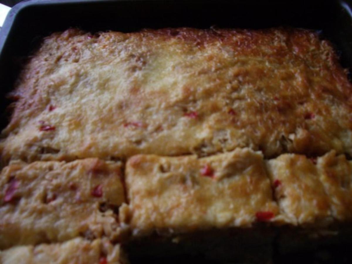 Hackfleischkuchen mit Sauerkrautdecke