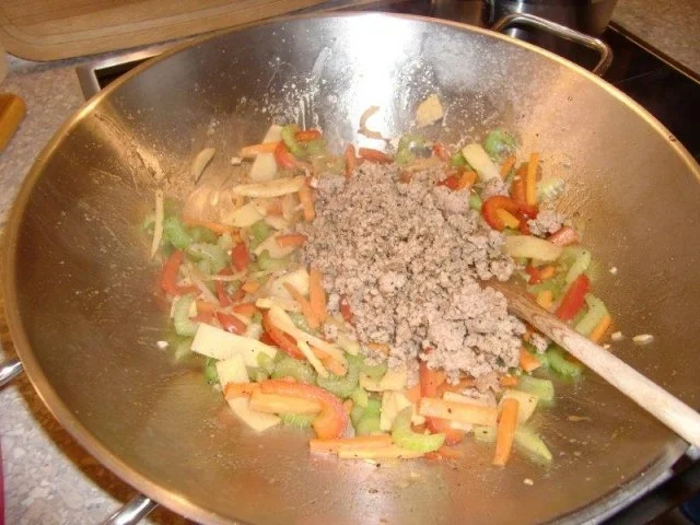 Scharfer Wok mit Gehacktes - Rezept - Bild Nr. 8