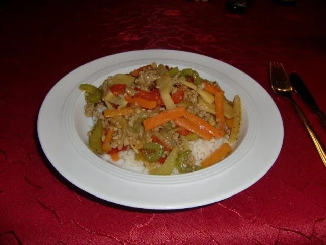 Scharfer Wok mit Gehacktes - Rezept - Bild Nr. 10