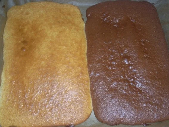 Rezept: Schwarz-Weiß-Puddingkuchen Bild Nr. 3 Schwarz-Weiß-Puddingkuchen - Rezept - Bild Nr. 3