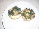 Champignons mit Spinat-Lachs - Rezept
