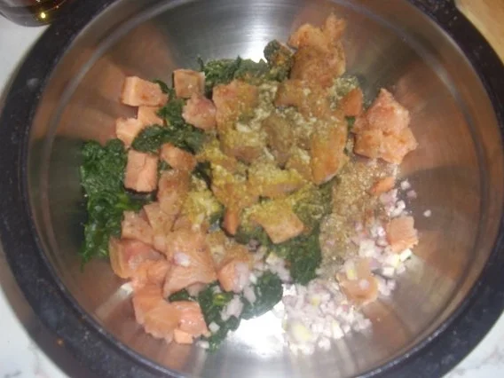 Champignons mit Spinat-Lachs - Rezept - Bild Nr. 2