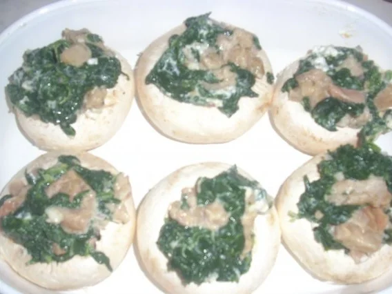 Champignons mit Spinat-Lachs - Rezept - Bild Nr. 3