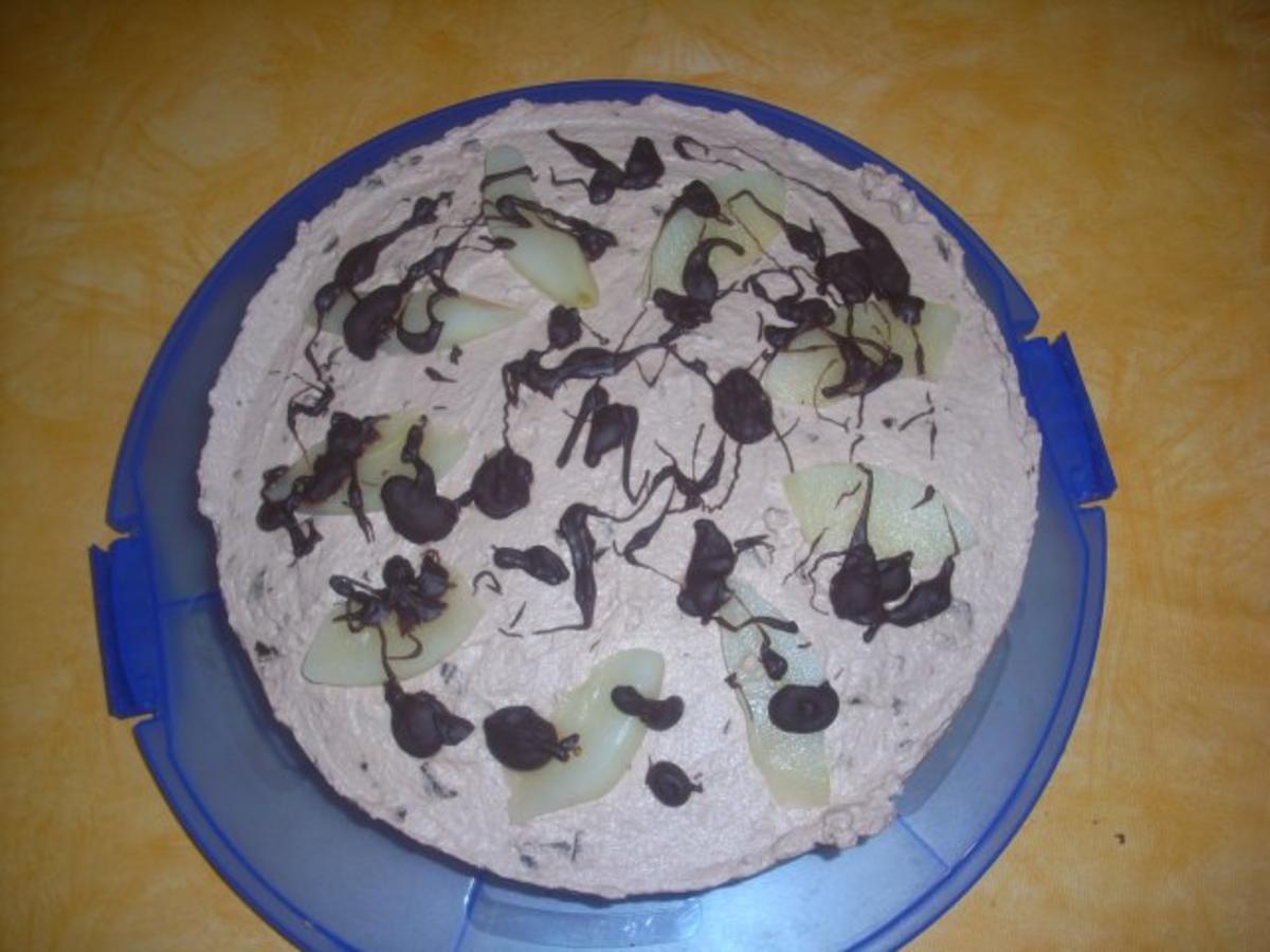 Schoko-Birnen-Torte - Rezept - Bild Nr. 7