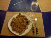 Nudeln: Käsenudeln mit Mettenden - Rezept