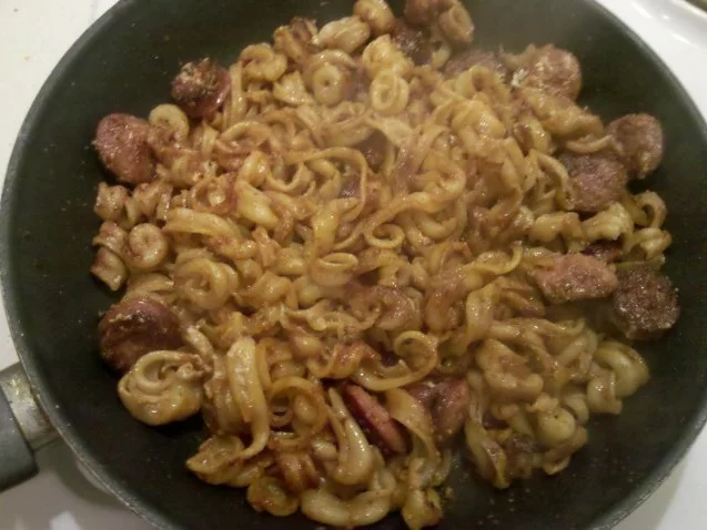 Nudeln: Käsenudeln mit Mettenden - Rezept - Bild Nr. 4