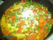 Spätzle-Gemüse-Pfanne mit Hähnchenstreifen - Rezept