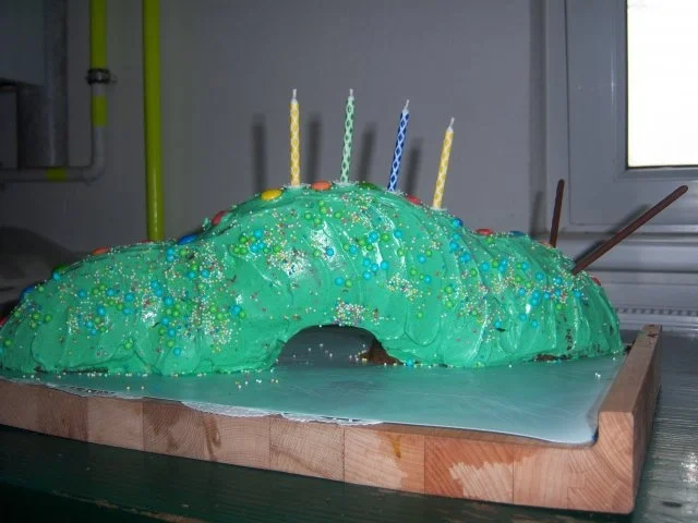 Rezept: Geburtstagskuchen "Raupe" Bild Nr. 3 Geburtstagskuchen "Raupe" - Rezept - Bild Nr. 3