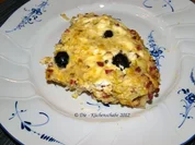 Blätterteigtarte mit Lauch und Oliven - Rezept