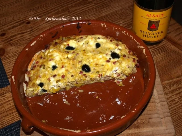 Blätterteigtarte mit Lauch und Oliven - Rezept - Bild Nr. 2