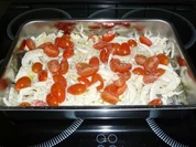 Hänchenfilet mit Kartoffelröstihaube - Rezept