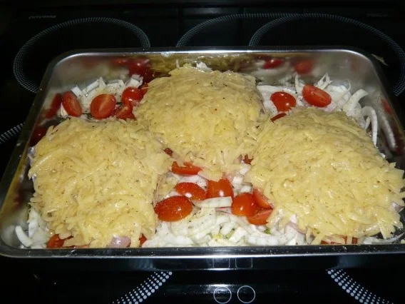 Hänchenfilet mit Kartoffelröstihaube - Rezept - Bild Nr. 3