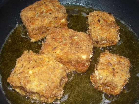 Vorspeise: Gebratenener Knusper-Feta mit karamellisierten Ofentomaten - Rezept - Bild Nr. 3