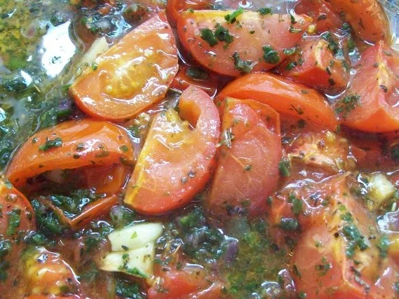 Vorspeise: Gebratenener Knusper-Feta mit karamellisierten Ofentomaten - Rezept - Bild Nr. 9