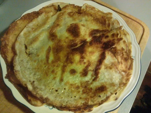 Rezept: Eierpfannkuchen nach dem Rezept meiner Oma Eierpfannkuchen nach dem Rezept meiner Oma - Rezept