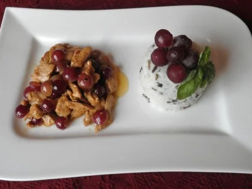 Sherry - Hähnchen mit Weintrauben - Rezept - Bild Nr. 2