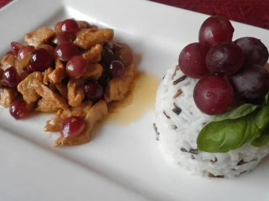 Sherry - Hähnchen mit Weintrauben - Rezept - Bild Nr. 3