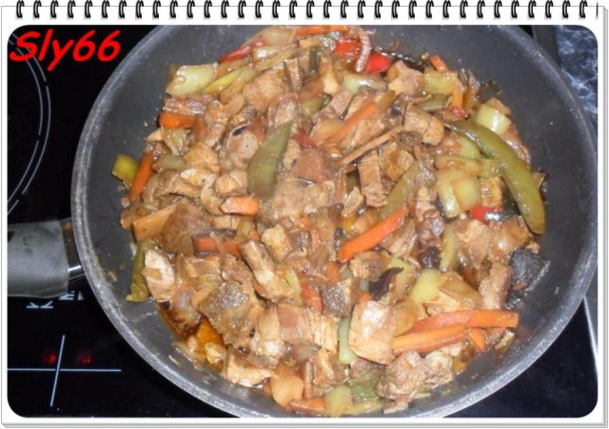 Fleischgerichte:Schopfbraten mit Wokgemüse - Rezept - Bild Nr. 6