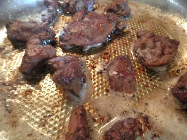 Putenleber in Rotwein - Zwiebel - Soße - Rezept - Bild Nr. 3