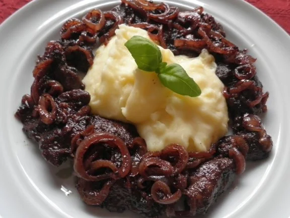 Putenleber in Rotwein - Zwiebel - Soße - Rezept - Bild Nr. 6