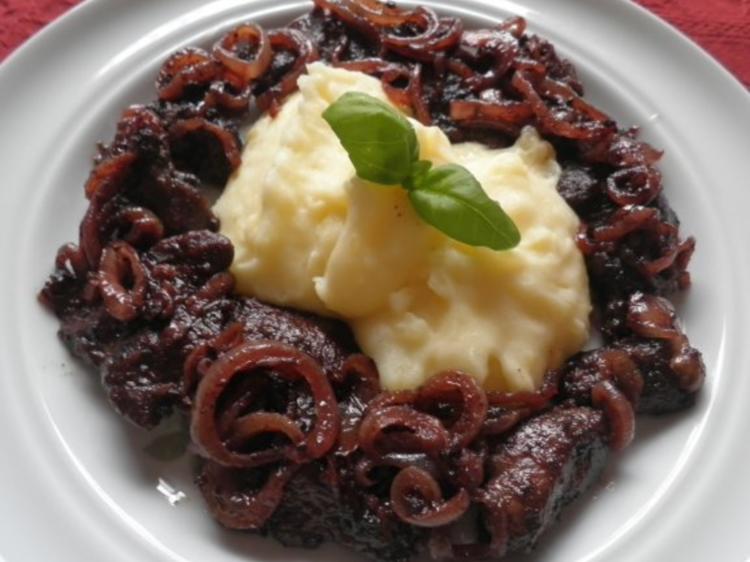 Putenleber in Rotwein Zwiebel Soße - schnell &amp; einfach - von Cookies