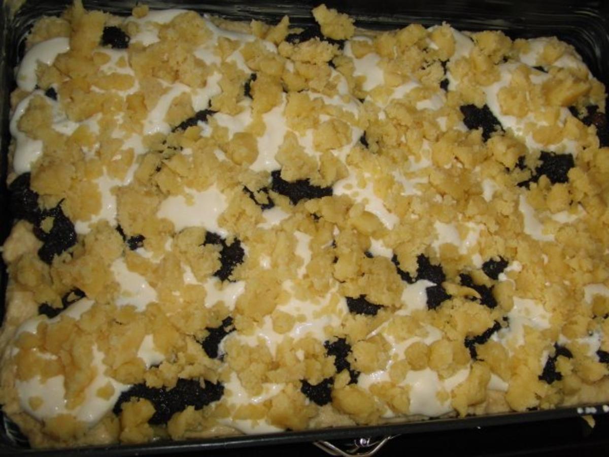 Mohn Hefe Quarkkuchen Kleckselkuchen - einfach - 312 kcal/100g