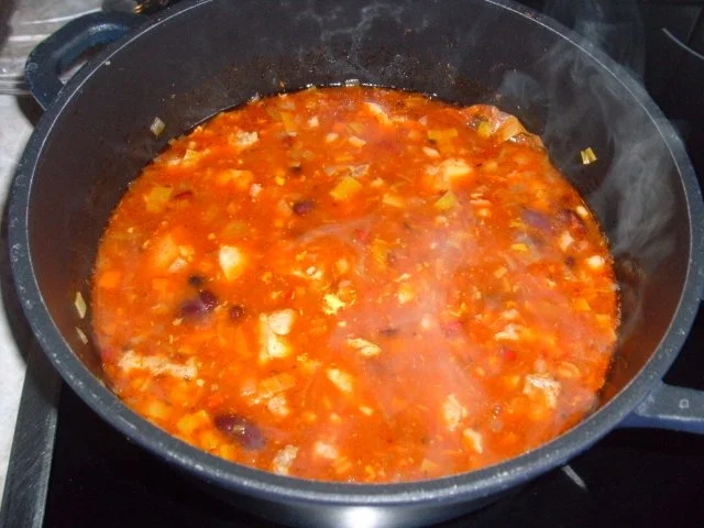 Rezept: Gulasch mit Bohnen und Speck Bild Nr. 7 Gulasch mit Bohnen und Speck - Rezept - Bild Nr. 7