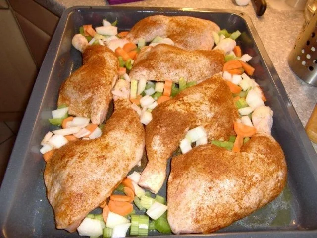Heiko`s Hähnchenkeulen aus dem Ofen - Rezept - Bild Nr. 6