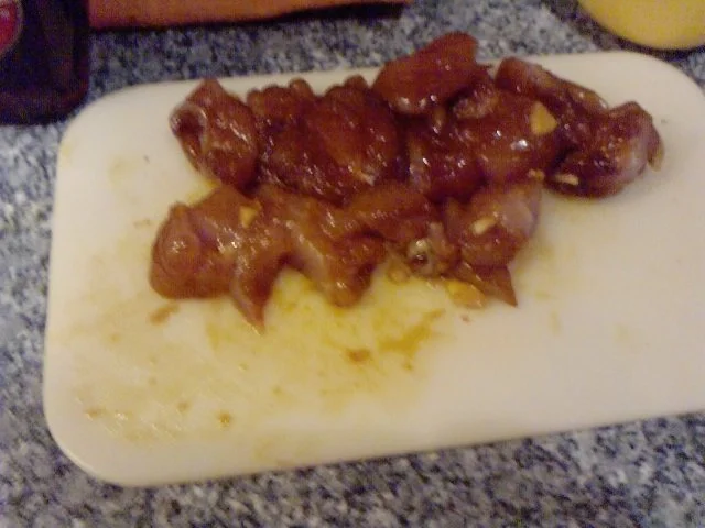 Reingelegte Hühnerbrust mit jungem, scharfen Gemüse gewokt ;-)) Alles jugendfrei!! ;-)) - Rezept - Bild Nr. 7