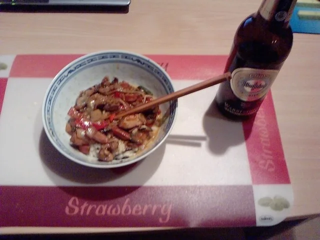 Reingelegte Hühnerbrust mit jungem, scharfen Gemüse gewokt ;-)) Alles jugendfrei!! ;-)) - Rezept - Bild Nr. 12