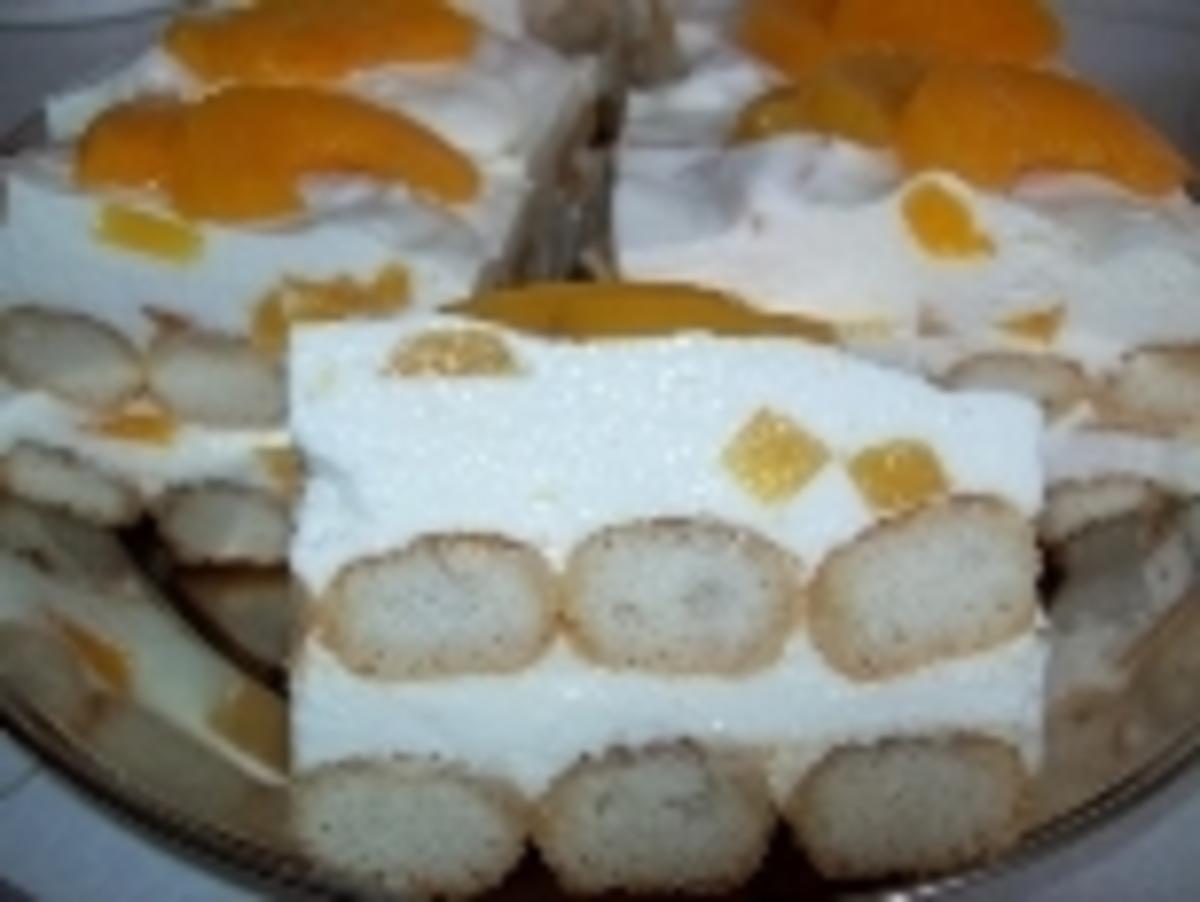 Pfirsich-Tiramisu-Stückchen - Rezept mit Bild - kochbar.de Pfirsich-Tiramisu-Stückchen - Rezept mit Bild - kochbar.de
