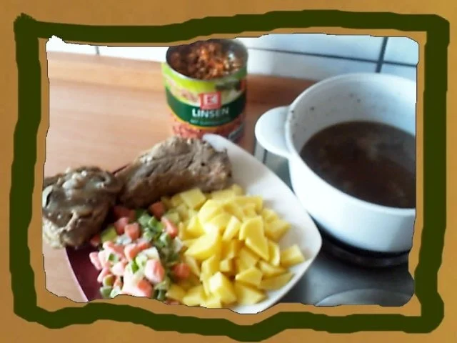 Rezept: Linsensuppe Schön Herzhaft mit Wiener Bild Nr. 4 Linsensuppe Schön Herzhaft mit Wiener - Rezept - Bild Nr. 4